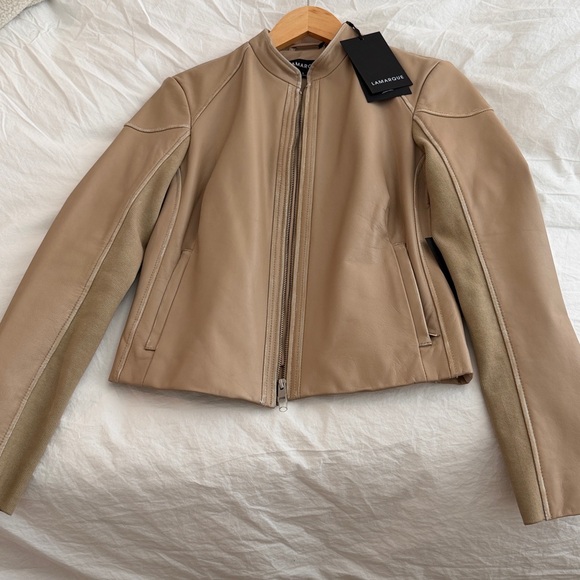 NWT LAMARQUE Hira fitted leather jacket - Picture 4 of 7